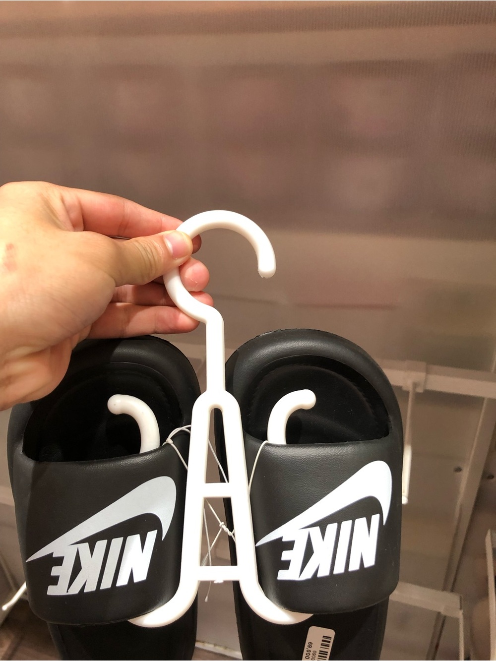 Nike Black and White Slide Hanger Organizer